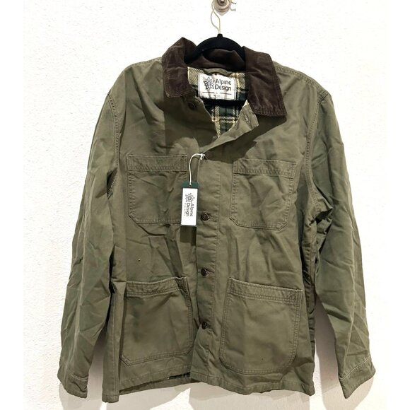 NWT Alpine Design Men's L Jacket, Large, Vintage Olive MSRP $98 - Picture 1 of 3